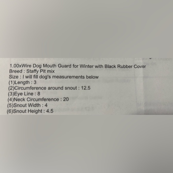 wire mouth guard muzzle with rubber winter cover - Picture 4 of 10